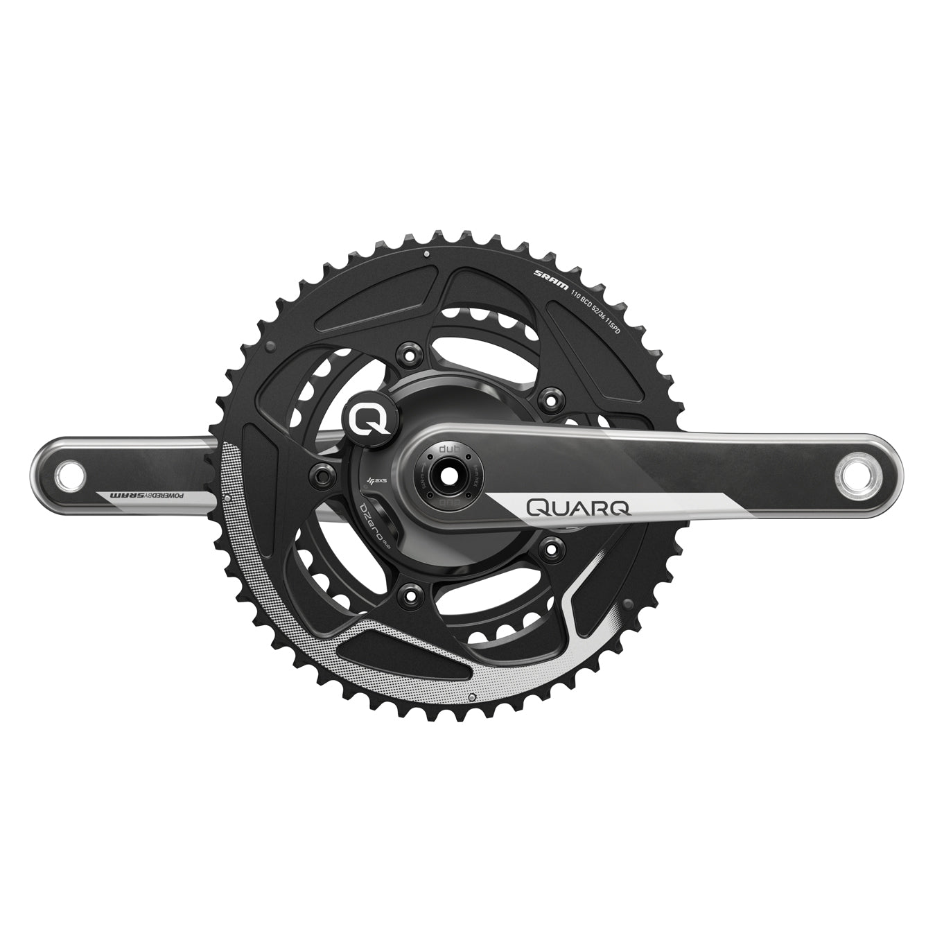 SRAM Quarq DZero AXS DUB Power Meter Spider - 110 BCD, 8-Bolt Crank  Interface, 11 speed, Black, Spider only (Crank Arms/Chainrings not included)